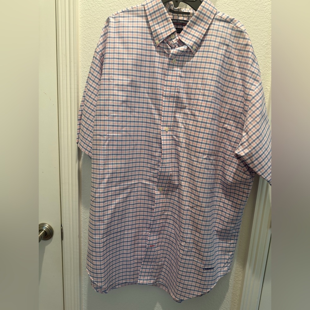 Daniel Cremieux Pink and Blue Plaid Shirt